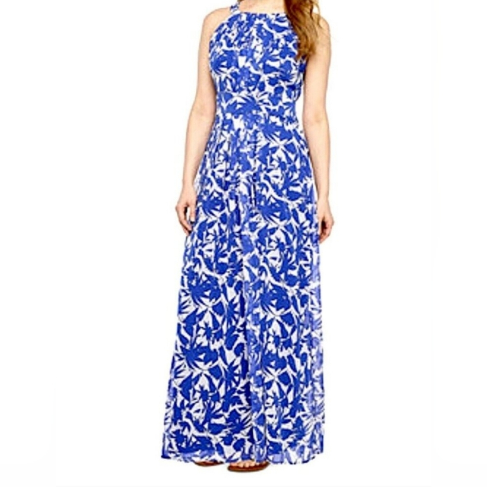 Ronni Nichole Sleeveless Maxi Royal Blue/White 14W